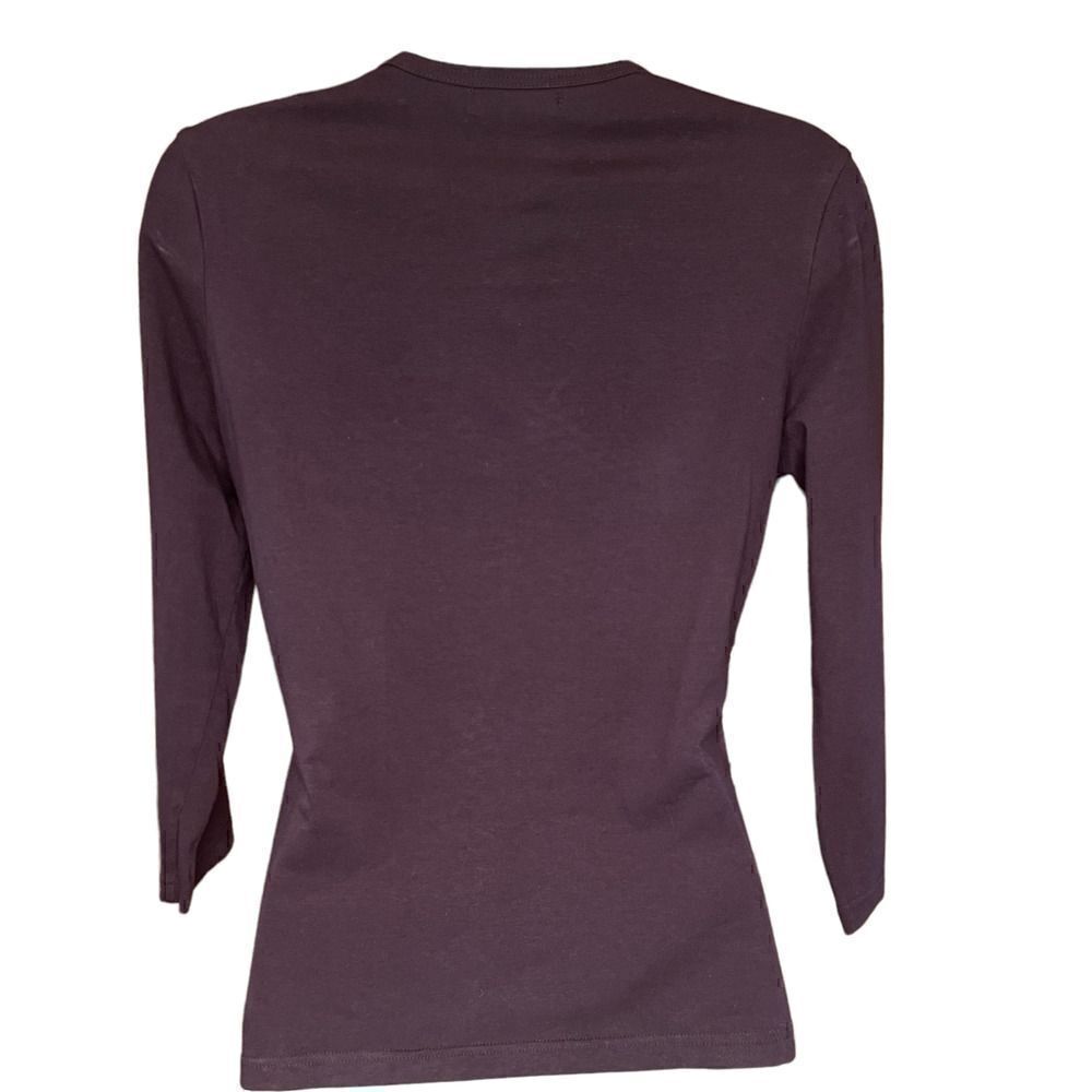 Burberry London Chocolate Brown 3/4 Sleeve T Size Small - Picture 5 of 7